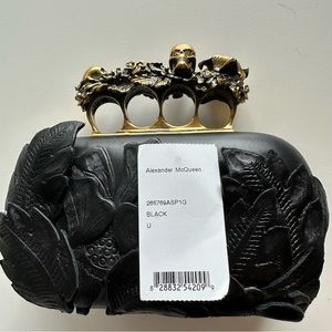 Alexandre McQueen Knuckle Leather Clutch